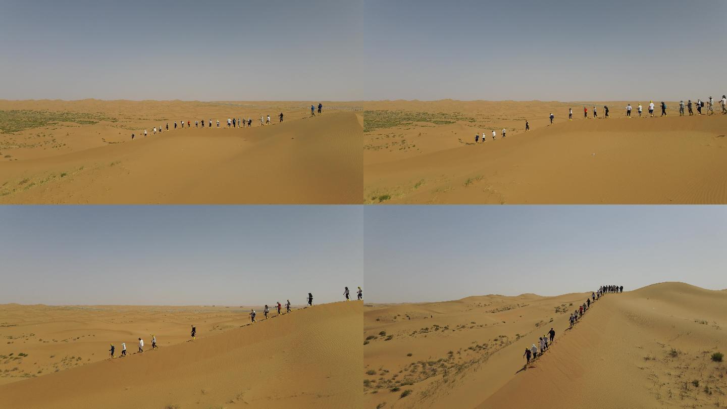 腾格里沙漠团建徒步