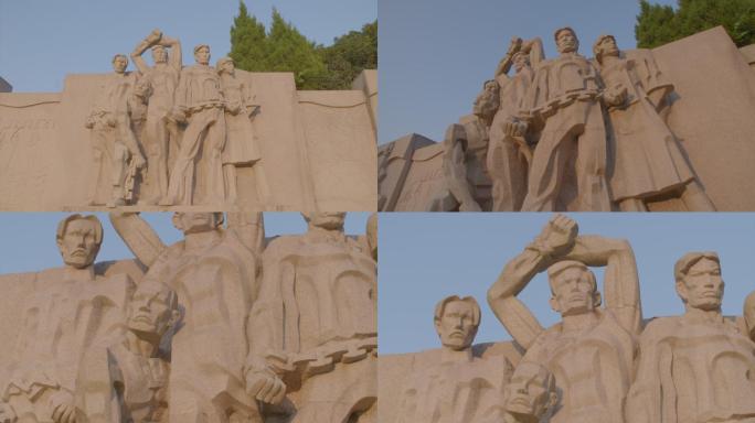 雨花台烈士陵园英雄雕塑革命3C020