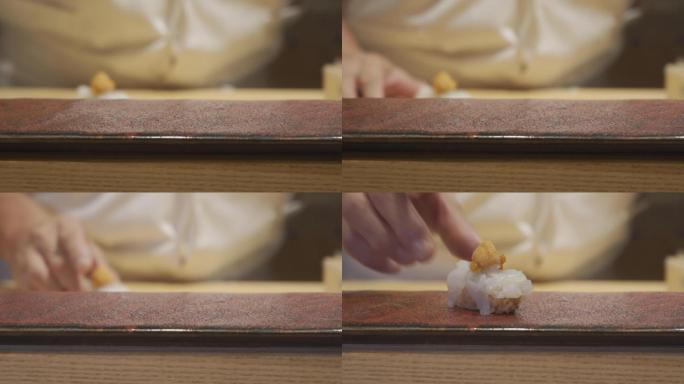 日式日料日本料理日餐馆厨师制作鱼生寿司6