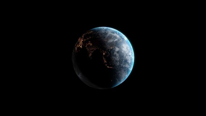 60帧【4K】地球旋转视频素材