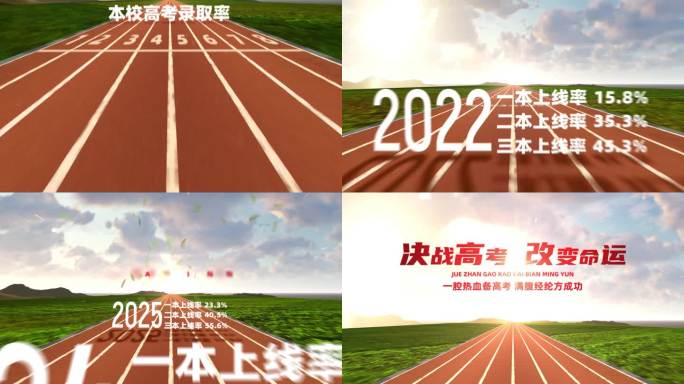 备战高考人生赛道录取率AE模板