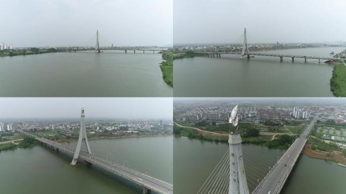 赣东大桥抚河航拍（4K50帧）
