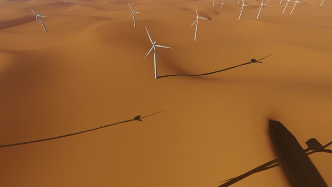 沙漠新能源风力发电供电