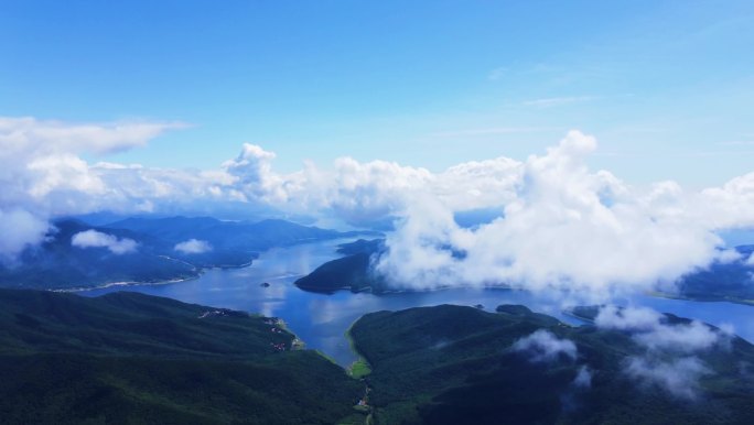 松花湖云海航拍