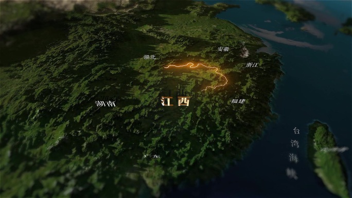 江西地图地形图