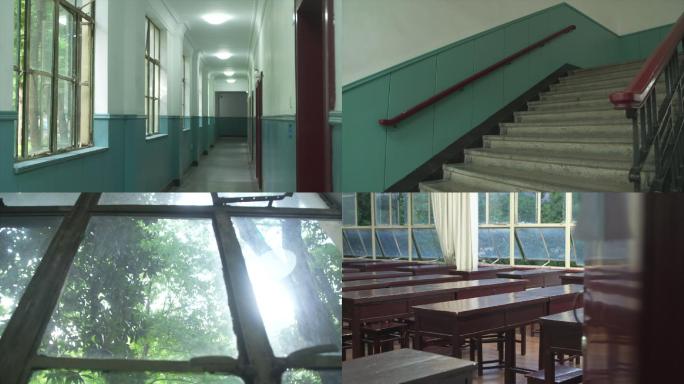 教室走廊楼梯窗户老教室河海大学C001