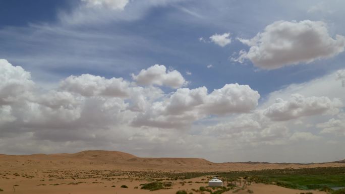 沙漠地面延时摄影