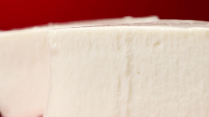 美食餐饮豆腐牛奶展示Q弹升格慢动作