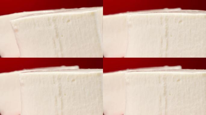 美食餐饮豆腐牛奶展示Q弹升格慢动作