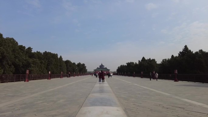 北京天坛公园-移动延时素材
