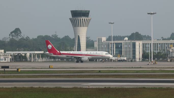 泸州云龙机场短视频素材四川航空