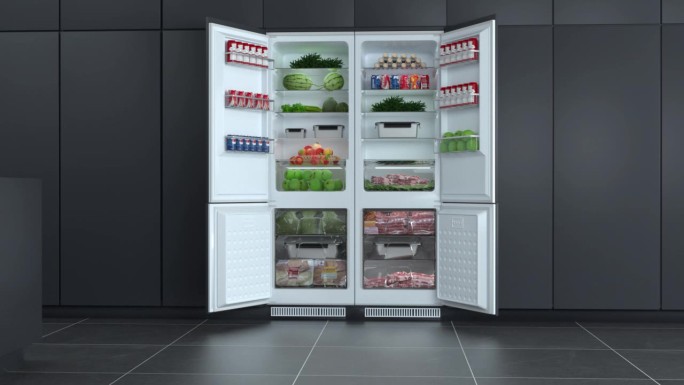 冰箱冰箱动画