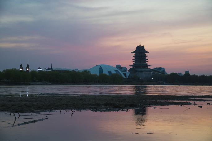 临沂宣传片临沂书圣阁临沂夜景