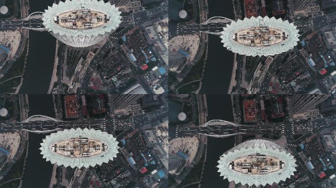 无人机视角下的城市街道