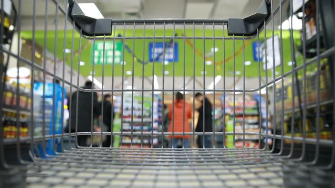 购物车商场商业品牌导购超市人流量逛街消费