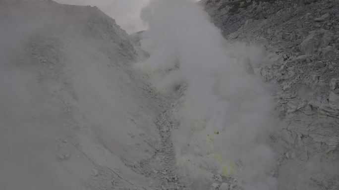 日本北海道硫磺山温泉景点