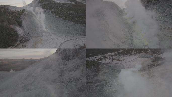 日本北海道硫磺山温泉景点