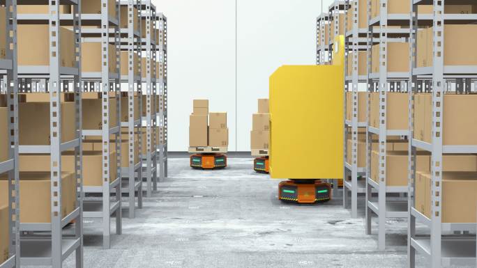 运送货物的机器人智能物流机器人物流智能仓