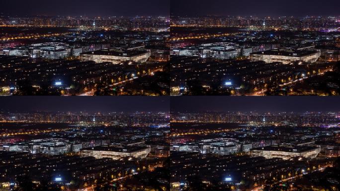 【4K】腾讯百度北京总部大厦延时夜景