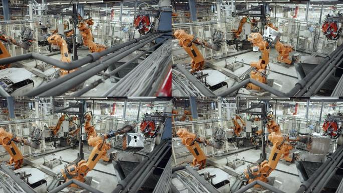 工业机器人在工厂的工作过程