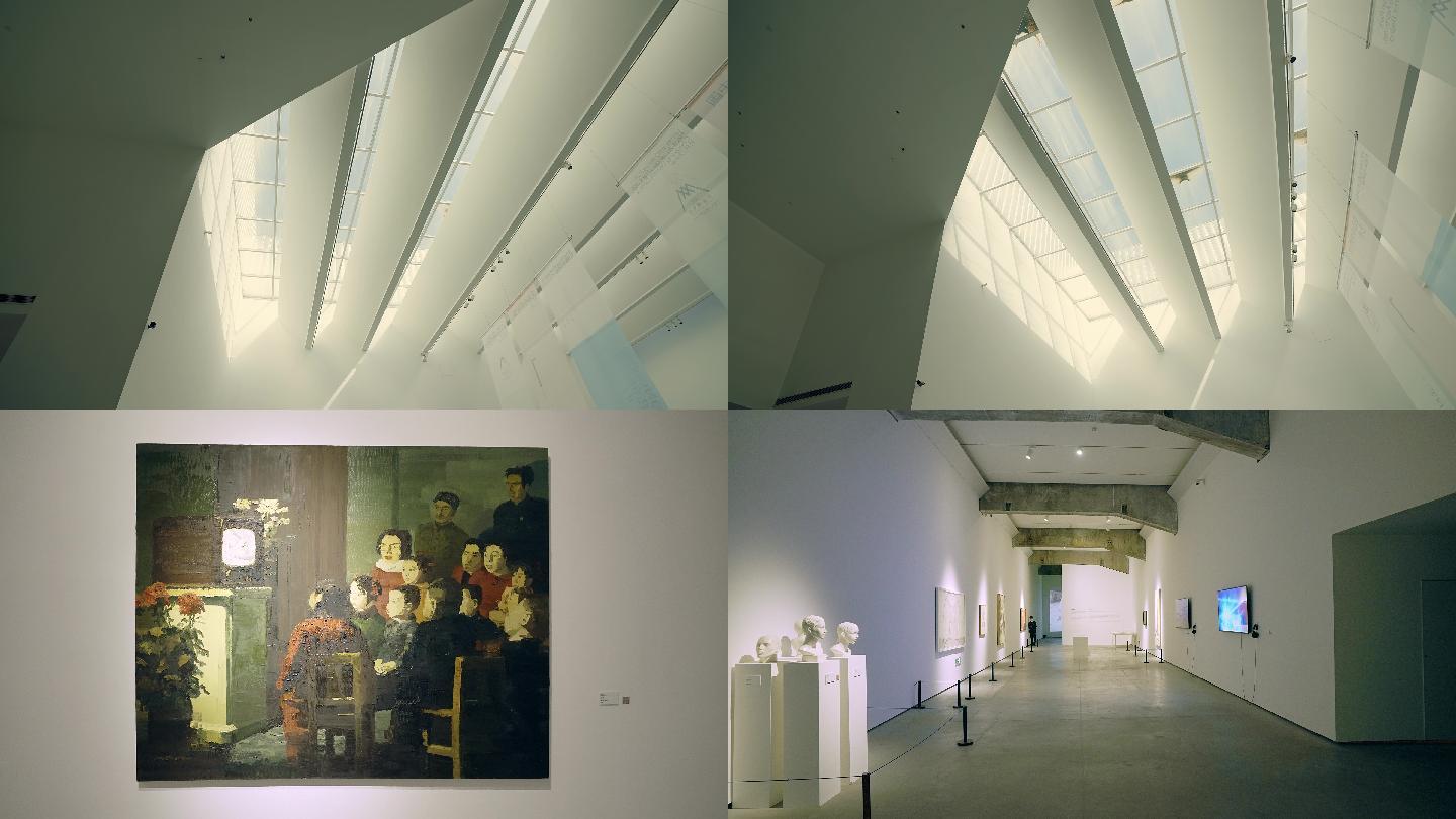 原创拍摄现代博物馆艺术展览空间