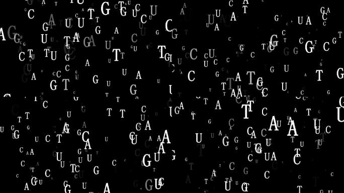 化学生物碱基粒子动态背景视频素材带通道