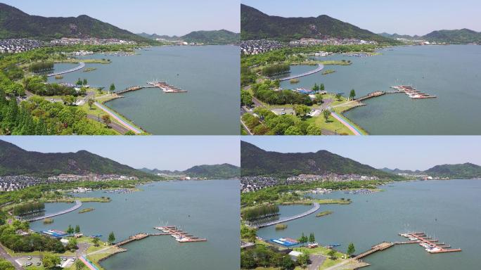 宁波东钱湖风光航拍4K视频