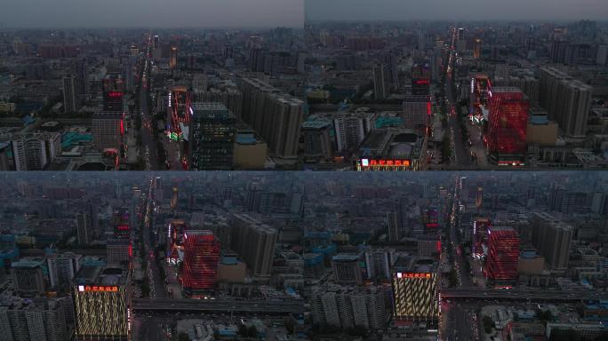 郑州国贸360夜景航拍2