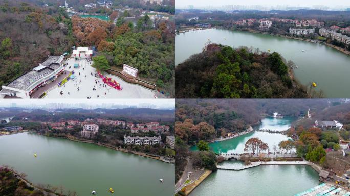 4K航拍南京景区珍珠泉2