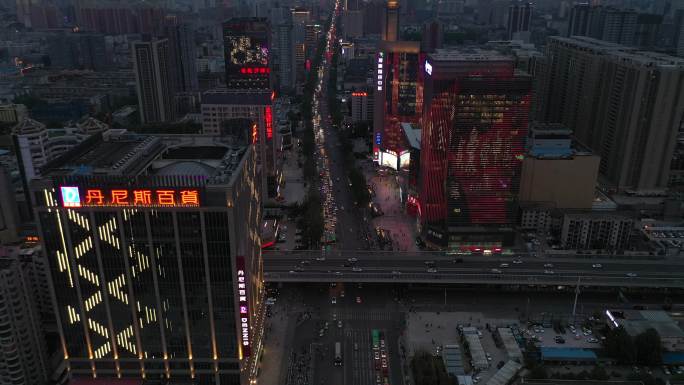 郑州国贸360夜景航拍3