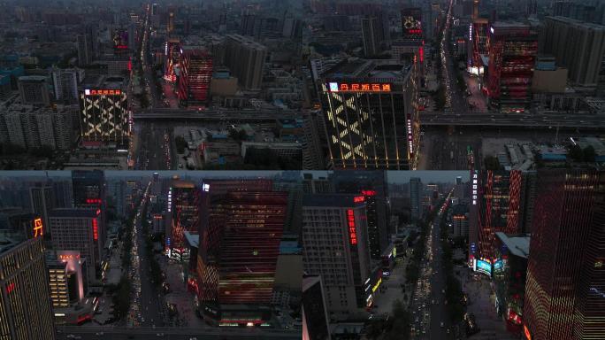 郑州国贸360夜景航拍3
