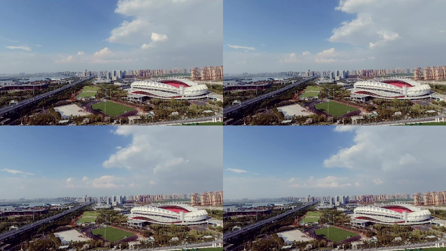 武汉开发区体育馆航拍