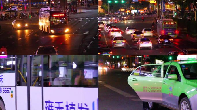 惠州夜景车流