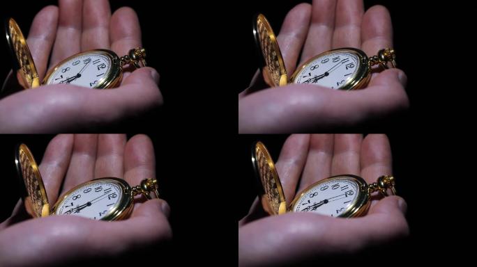 看怀表上的时间