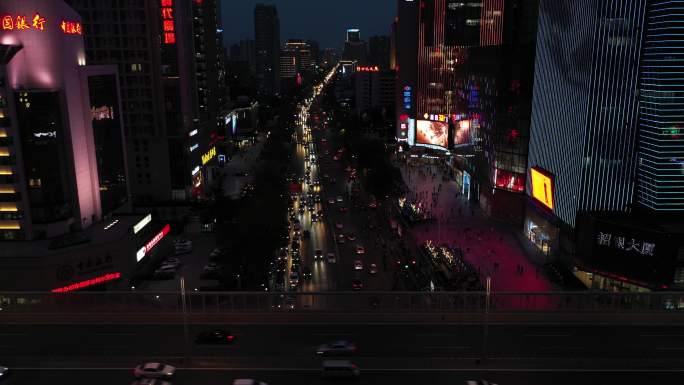 郑州国贸360夜景航拍6