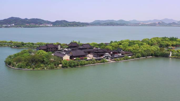 宁波东钱湖湖心岛风光