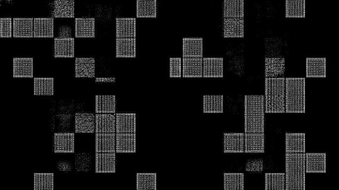 方格棋盘格节奏闪白方块盒子信号干扰澡波