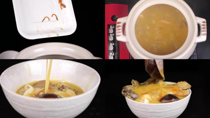 传统佛跳墙名贵食材煲金汤全程制作烹饪做饭