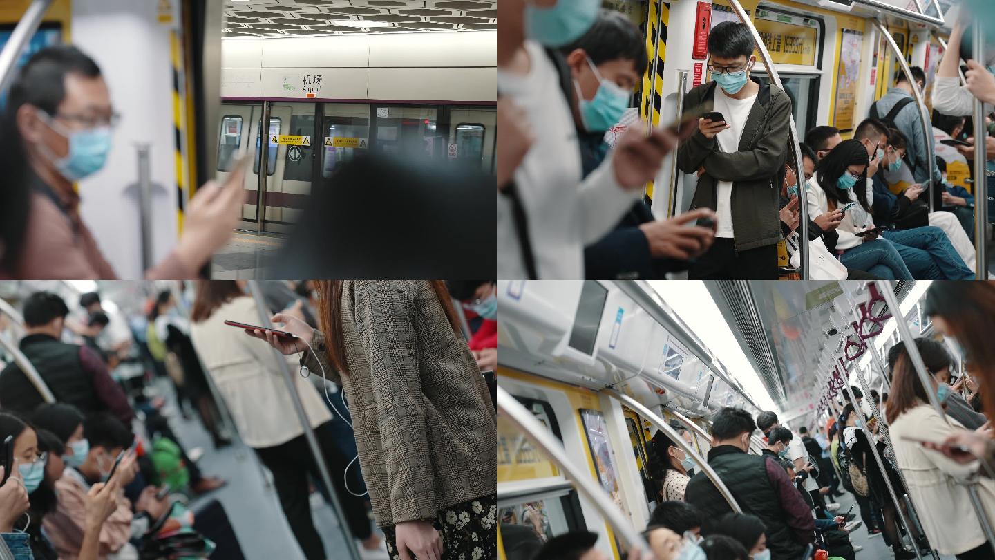 2022--深圳疫情-深圳地铁 4K素材