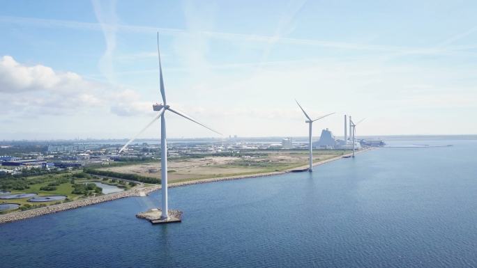 风力涡轮机绿色能源可持续发展