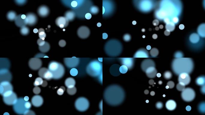 粒子拍屏圆形粒子视频素材带通道蓝色粒子