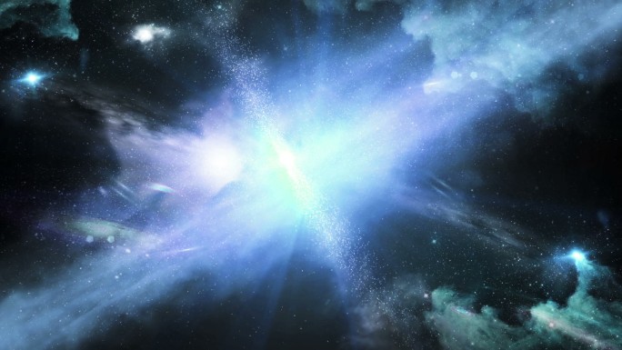 大爆炸特效太空炫光银河粒子光晕万物生