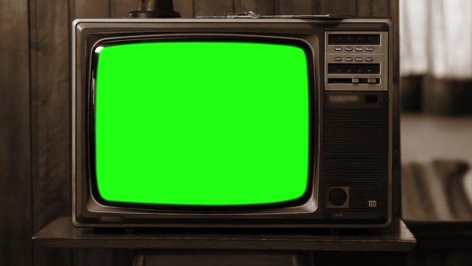 20世纪80年代的电视绿屏