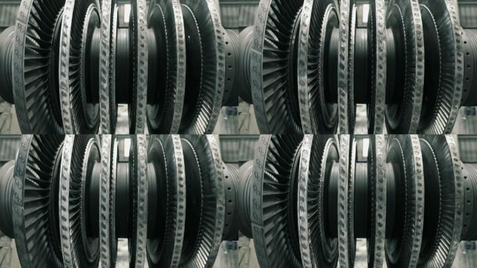 平衡汽轮机涡轮机叶片旋转