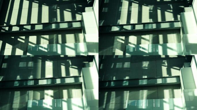 建筑空间时间光影抽象动画