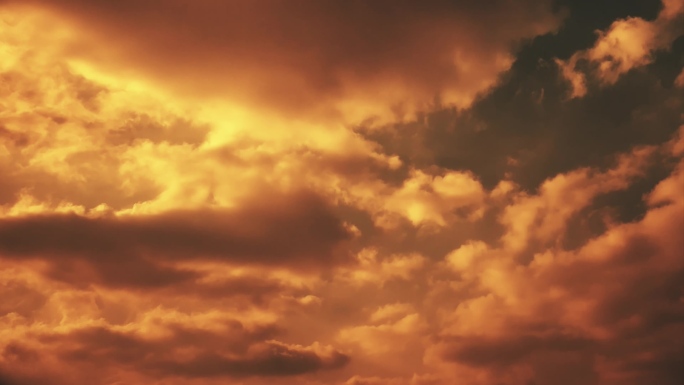 【HD天空】大气金色云层黄昏晚霞夕阳落日