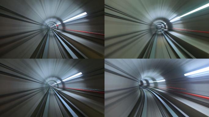 隧道快速穿梭地铁铁道部城市枢纽时空