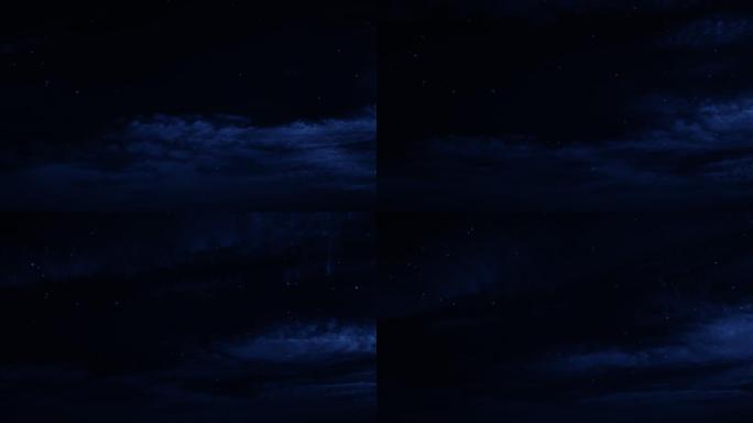 【HD天空】蓝色深夜神秘夜空梦幻夜晚星空
