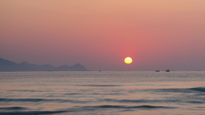 海边日出太阳升起延时【4K】