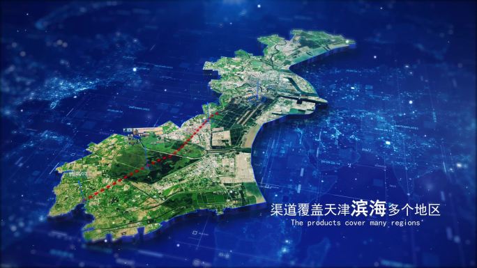 【天津滨海】地形图数据线条辐射